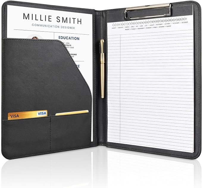 OOWOLF Padfolio with Clipboard Portfolio Binder by OOWOLF