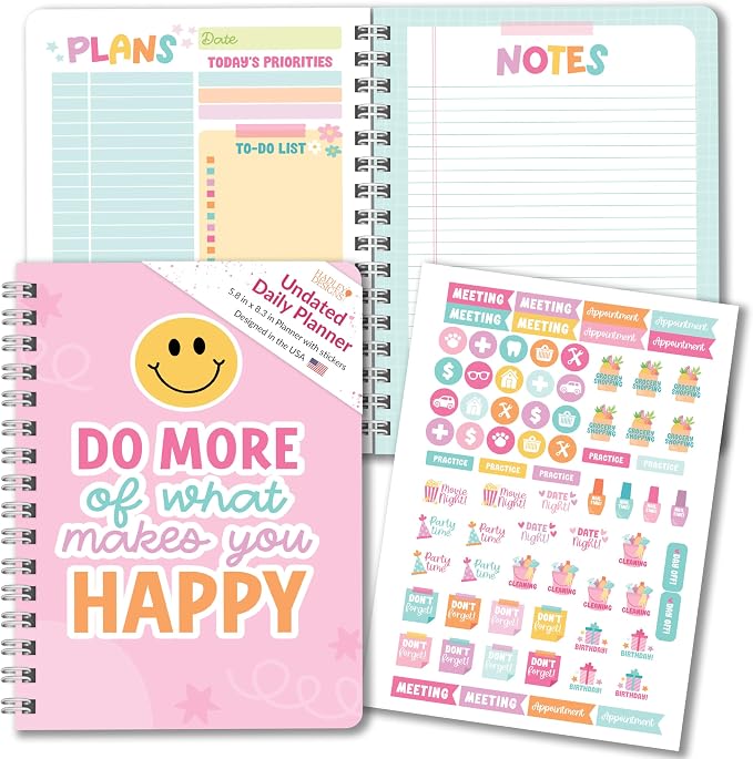 Hadley Designs Undated Daily Planner by HadleyDesigns