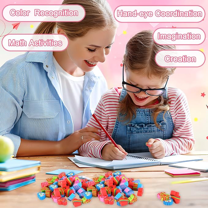 JUNEBRUSHS Erasers for Kids Bulk - Image 4