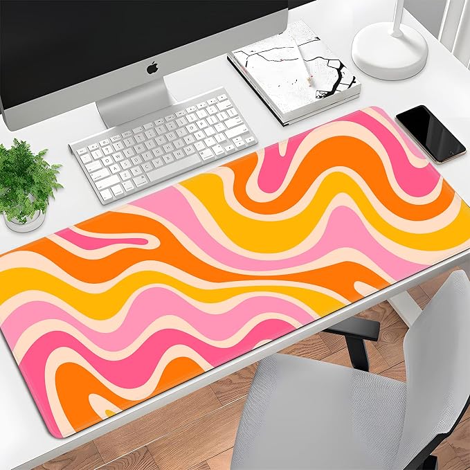 Boho XL Mouse Pad Large Desk Mat Extended Keyboard Mouse Pad Abstract Mousepad - Image 7