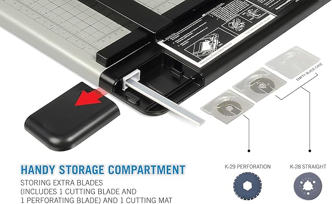 Carl Manufacturing 12220 HVY-Duty Paper Trimmer 15-Inch 36 Sht Cap. 14-Inch x15-1/4-Inch x3/4-Inch GY-DeskLoop Office