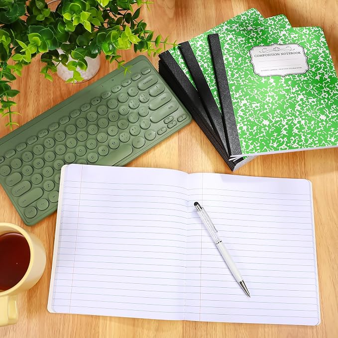 Seajan 20 Pack Composition Notebooks, Wide Ruled Paper, 7-1/2" x 9-3/4" Marble - Image 7