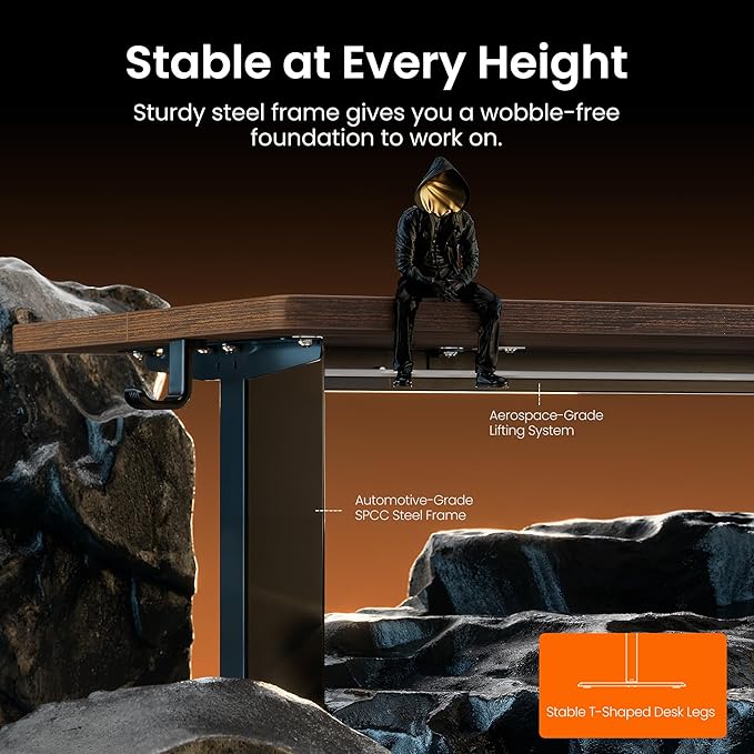 ErGear Height Adjustable Electric Standing Desk, 48 x 24 Inches Sit Stand up - Image 5