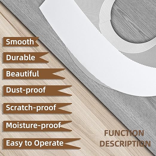 GSCIT Club White Edge Banding, 3/4 inch x 100ft Melamine Edge Banding with Hot Melt Adhesive Pre-glued Edge Banding Flexible Edging for Plywood Cabinet Furniture-DeskLoop Office