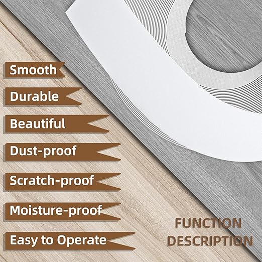 GSCIT Club White Melamine Edge Banding, 5/8 inch x 50ft Edge Banding with Hot Melt Adhesive Pre-glued Cabinet Edge Banding Flexible White Veneer Edging for Plywood-DeskLoop Office