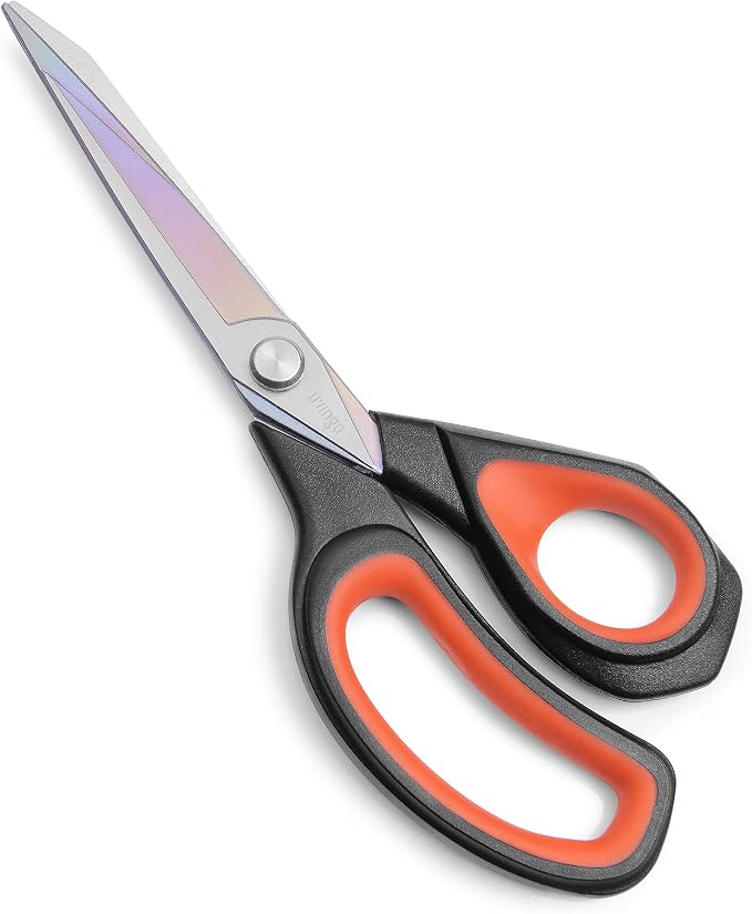 LIVINGO Premium Tailor Scissors Heavy Duty Multi-Purpose Titanium Coating by LIVINGO