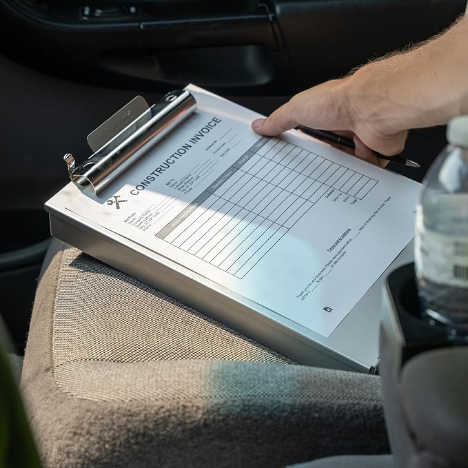 Saunders Cruiser-Mate Heavy Duty Aluminum Dual Storage Clipboard, Letter Size - Image 9