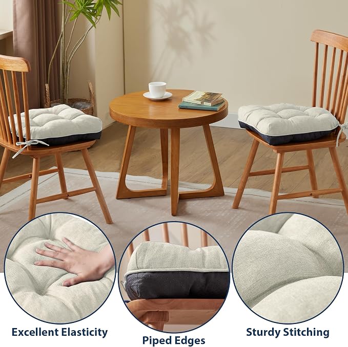IASEAHK Chair Cushions for Dining Chairs, Seat Cushions for Kitchen Chairs - Image 5