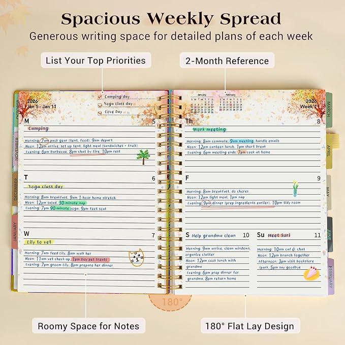 Planner 2026-2027, 18 Months Weekly and Monthly Daily Planner from January 2026 - Image 3