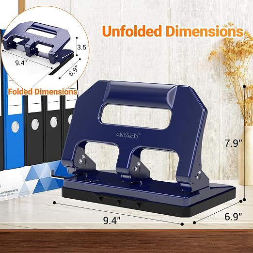 AFMAT Heavy Duty 3 Hole Punch, 3 Hole Puncher - Image 7