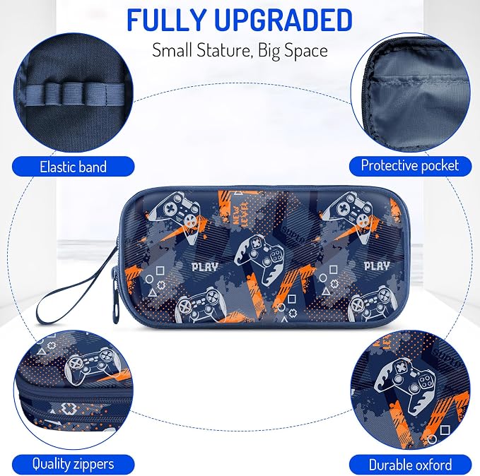 Fitvc Large Pencil Case for Boys, Gamer Boys Pencil Pouch for Kids Teens School - Image 2