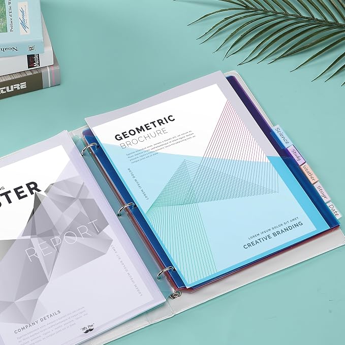 Mr. Pen- Binder Dividers with Pockets and Tabs, 48 Pack | Pastel Color - Image 6