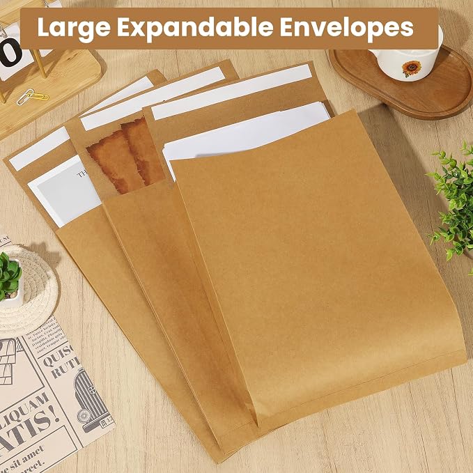chiazllta 60Pcs Expandable Envelopes - Image 4