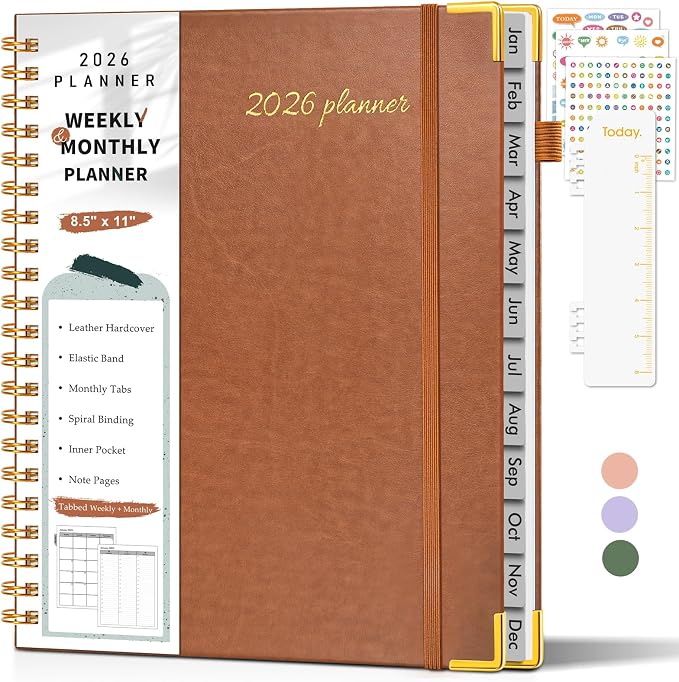 2026 Planner, Weekly and Monthly Calendar Planner from January 2026 by Unknown