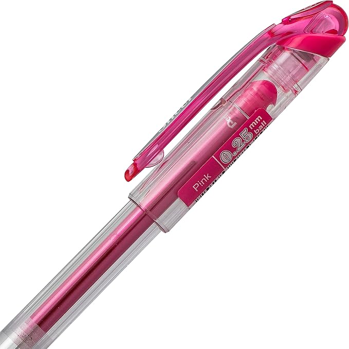 Pentel Arts Slicci 0.25 mm Extra Fine Gel Pen, Assorted Ink, 8 Pack (BG202BP8M)