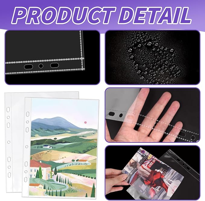 VOKOY 200 Pack 5.5x8.5 Inch Sheet Protectors - Image 3