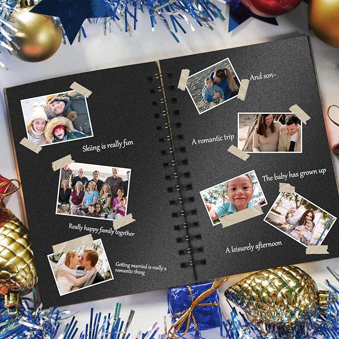 100 Sheets Black Shimmer Cardstock 8.5 x 11 Metallic Paper, Goefun 80lb Card Stock Letter Size Sheets for Halloween, Invitations, Scrapbooking, Crafts, Graduations-DeskLoop Office