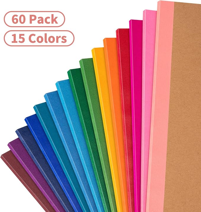 60 Pack Blank Notebook Journals Bulk, A5 Unlined Paper Composition Notebook - Image 4