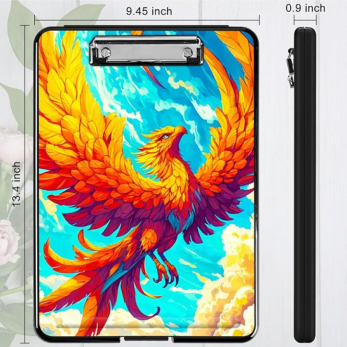 Flamingo Sky A4 Clipboard with Storage Pen Holder, Clipboards Organizer Nursing - Image 4