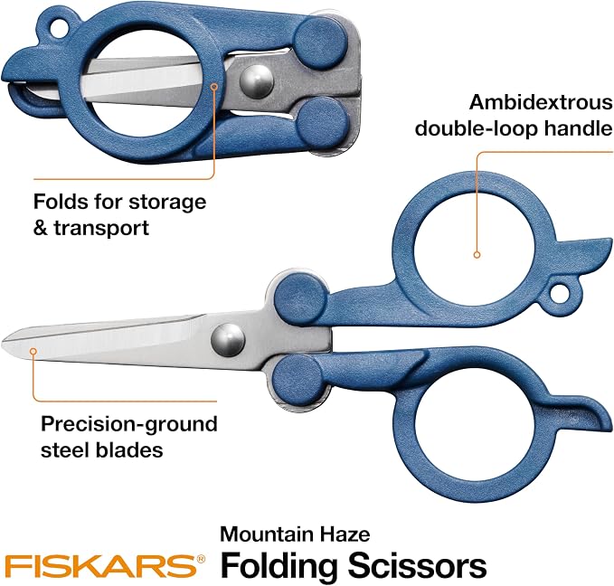 Fiskars Travel Folding Scissors, TSA-Compliant, Compact and Portable - Image 2