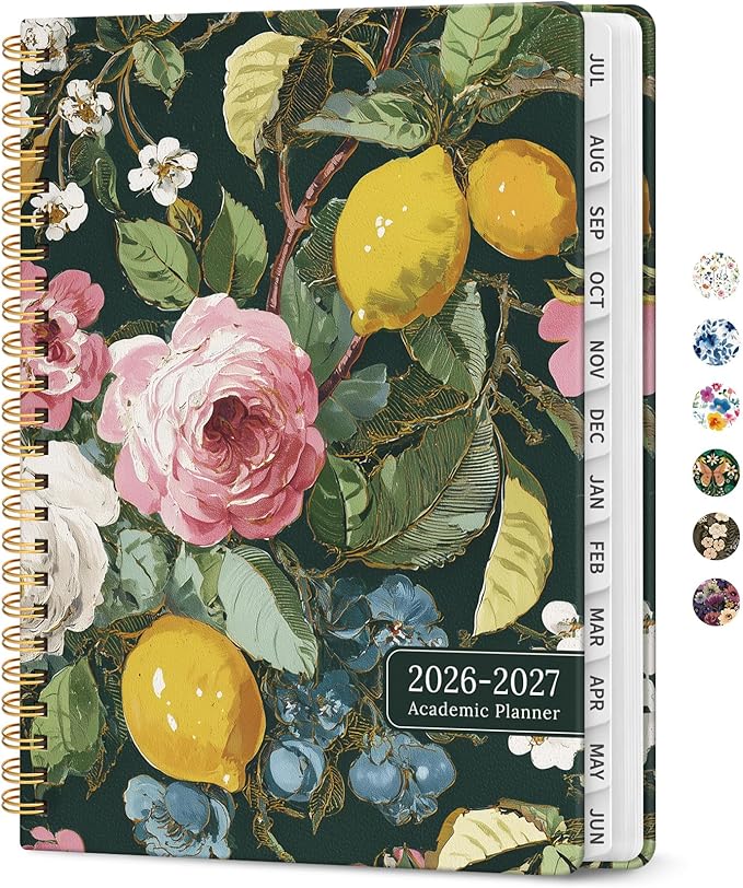 Planner 2026-2027, Academic Year Monthly and Weekly Calendar Planner, Jul 2026 by Taja