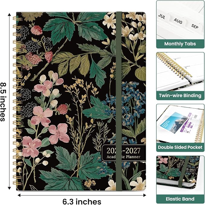 Planner 2026-2027, Academic Monthly and Weekly Calendar Planner - Image 4