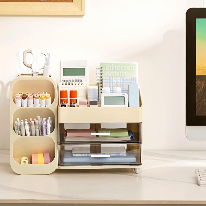 HBlife Desk Organizer with Pen Pencil Holder - Image 3