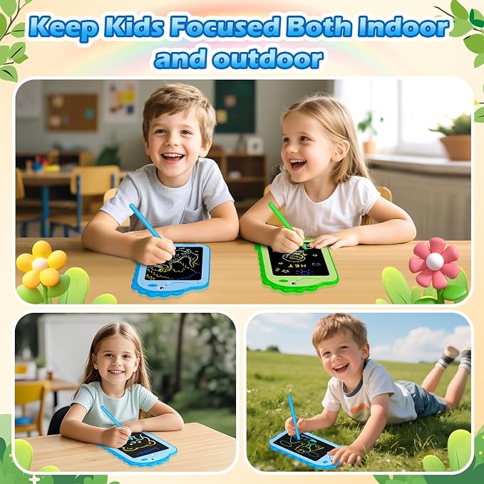 2 Pack LCD Writing Tablet for Kids, 6.5 Inch Colorful Doodle Board Drawing - Image 7