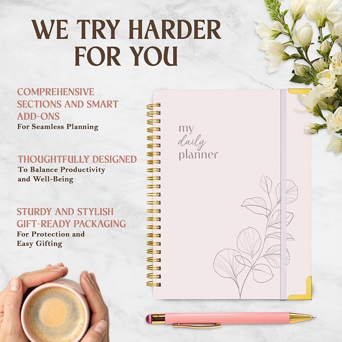 Decorably 120 Pages My to Do Planner Undated Notebook - Image 2