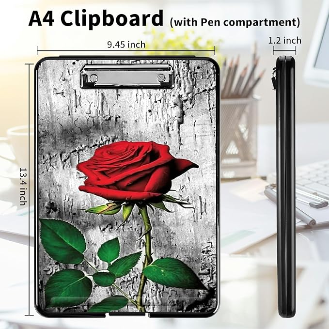 A4 Clipboards, Heavy Duty Waterproof Nursing Plastic Folder Clipboard - Image 2