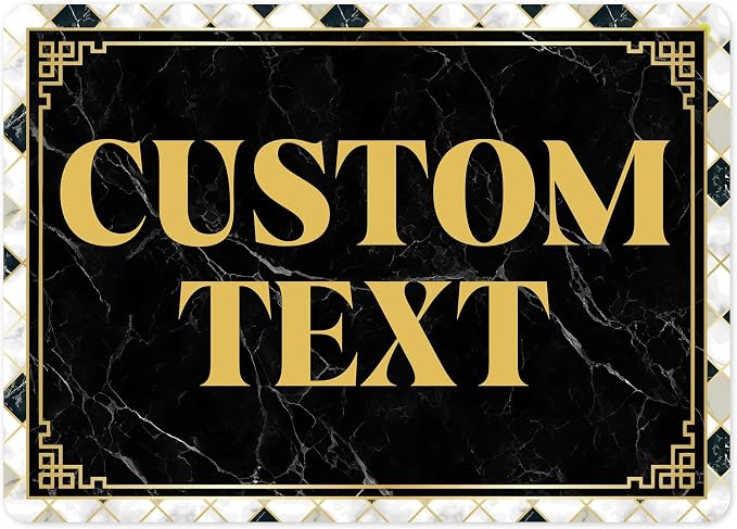 Custom Sign, Custom Street Sign, 11 Font Colors, 13 Font Styles, 4 Hole Options by MySignCenter