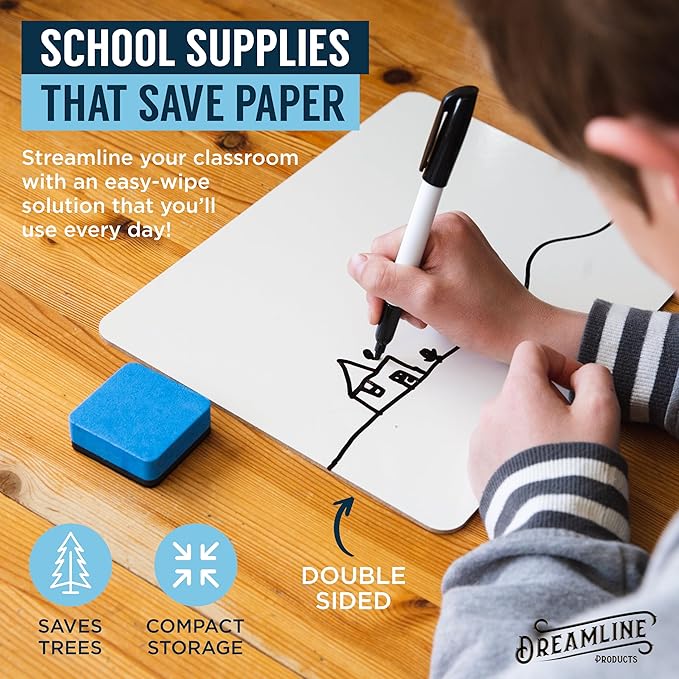Double Sided Dry Erase Small White Board - Image 3