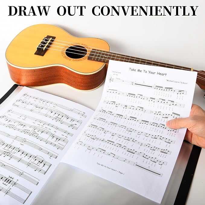 Music Folder Sheet Music Folders Binder 6 Pack Music Choral Storage Holder Band - Image 4