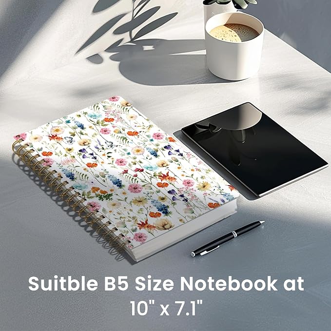Lined Spiral Notebook Journal for Work, 300 Pages Thick B5 College Ruled - Image 5