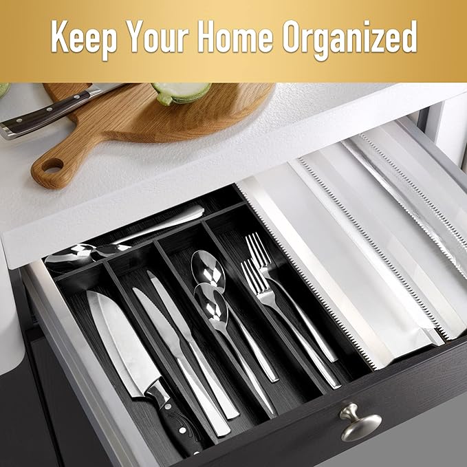 Besilord Bamboo Silverware Holder - Image 5