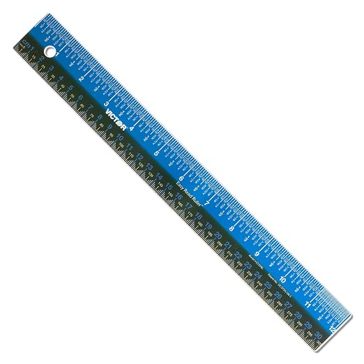 Victor Easy Read Stainless Steel Ruler, Standard/Metric - Image 2