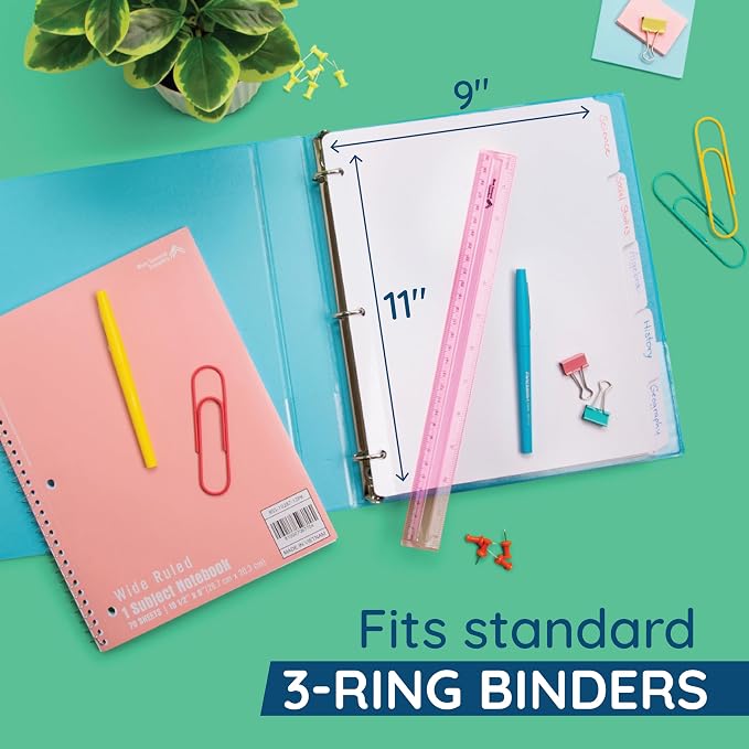Blue Summit 3 Ring Binder Dividers - Image 5