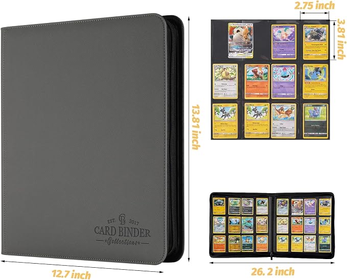Trading Card Binder, Card Collection Binder Album Folder - Image 4