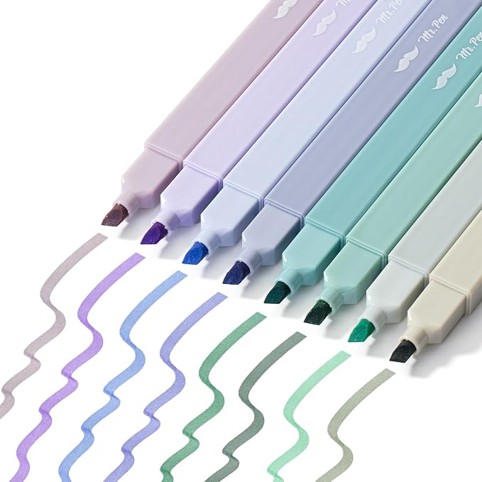 Mr. Pen- Aesthetic Highlighters No Bleed, 8 Pack, Cute Highlighters Assorted - Image 8