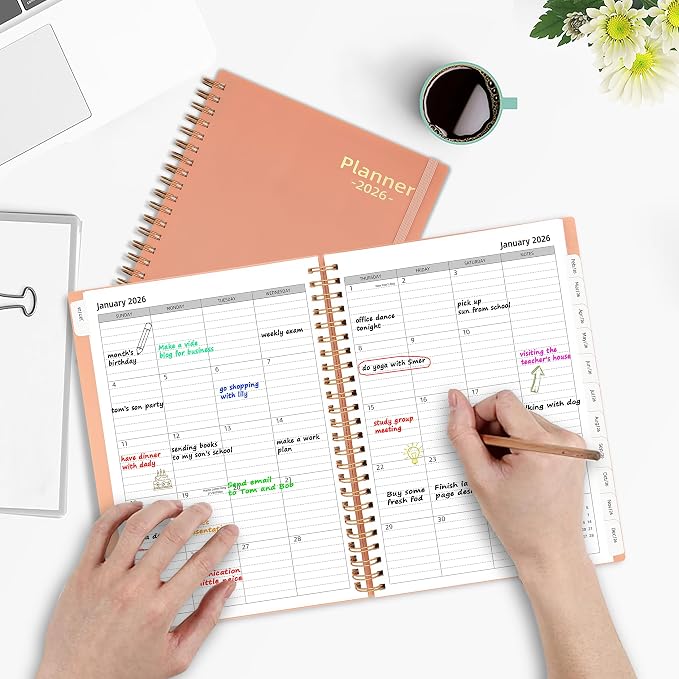 Day Planner 2026, Weekly and Monthly Planner 2026, Jan 2026-Dec 2026, 6.2" x - Image 7