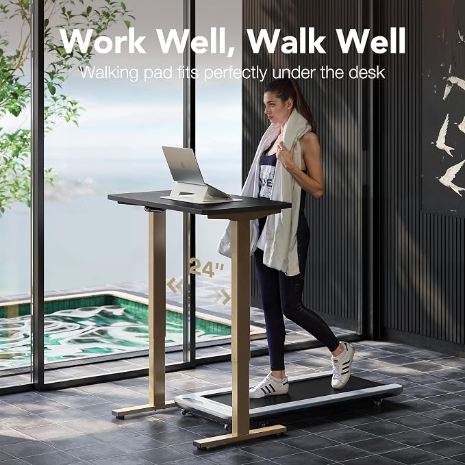 HUANUO 32" Small Electric Standing Desk Adjustable Height, 4 Memory Height - Image 9