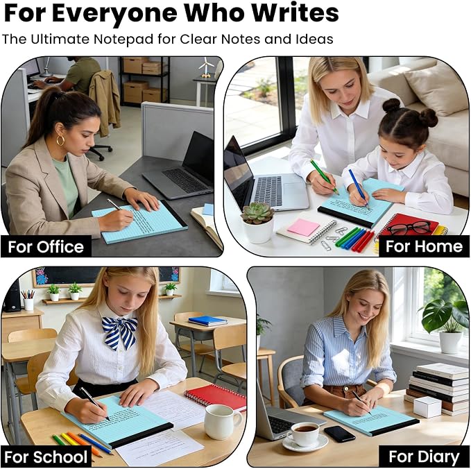 2pcs Legal Pads 8.5 x 11, Notepads 8.5 x 11 Inch, 30 Sheets/Pack, Perforate - Image 6