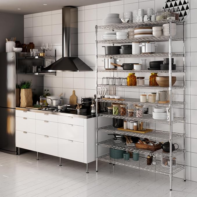 Regal Altair 18" Deep x 48" Wide x 86" Height Wire Shelving Kit | 10-Tier | NSF - Image 6