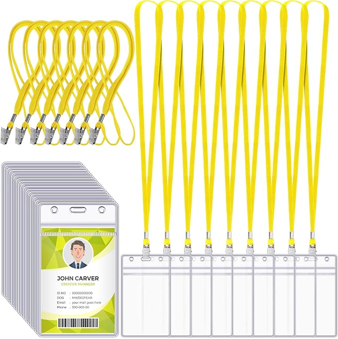 Marspark 200 Pcs ID Badge Holder by Marspark