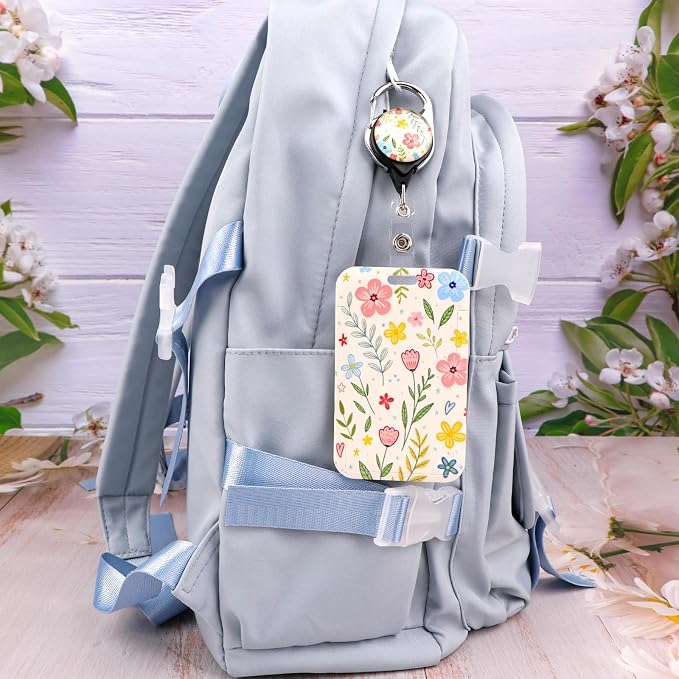 Cute Flowers Retractable Badge Holder Reel - Image 3