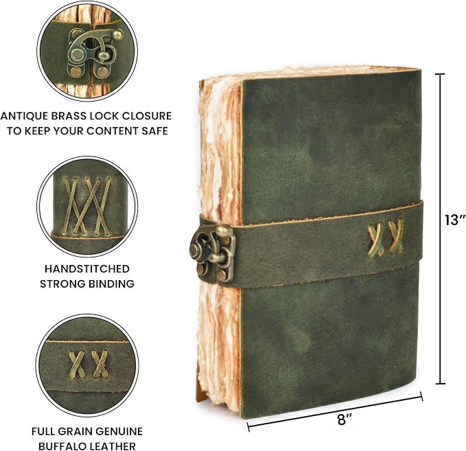 LEATHER VILLAGE Leather Bound Vintage Journal - Image 4