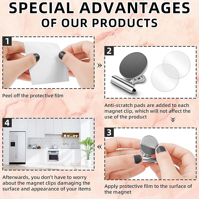 Grtard 6 Pack Magnetic Clips Heavy Duty, Magnet Clips - Image 5