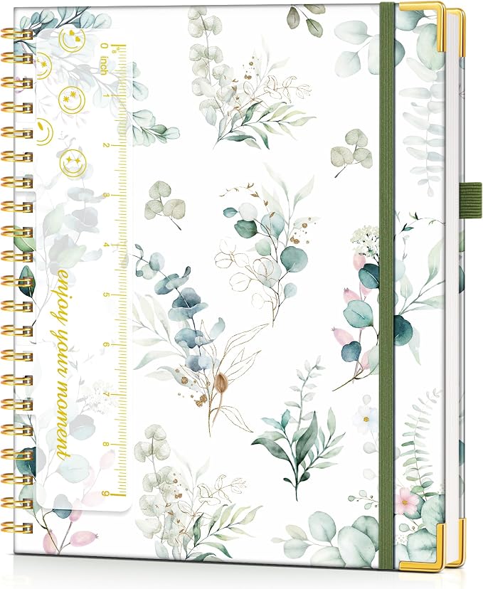 Hardcover Spiral Notebook Journal 8.5” x 11”, A4 Large Cute Notebooks by UEBZFOCS