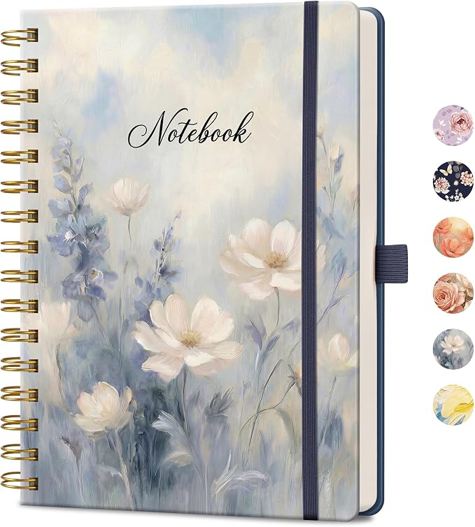 AHGXG Spiral Journal Notebook, 160 Lined Pages, A5 Medium Size, by AHGXG