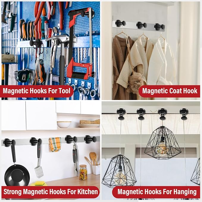 Buelkmag Magnetic Hooks for Cruise Cabins, Magnetic Coat Hook, Heavy Duty - Image 6